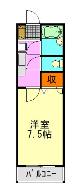 ステーションプラザ(1K/4階)の間取り写真