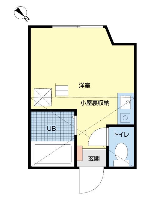 フィエルテ宮崎台(ワンルーム/2階)の間取り写真