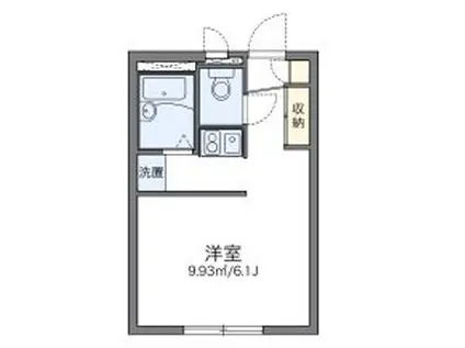 レオパレスアクア(1K/1階)の間取り写真