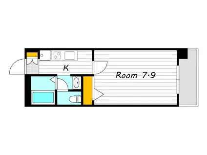 フィネス昭和町II(1K/1階)の間取り写真