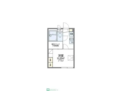 レオパレス泉(1K/1階)の間取り写真