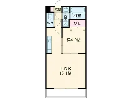 AIUOLA PALAIS(1LDK/3階)の間取り写真