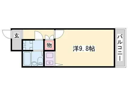 朝日プラザ佃町(ワンルーム/3階)の間取り写真