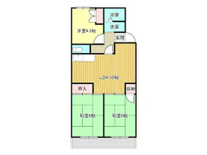 グランドールメイセイ(3LDK/3階)の間取り写真