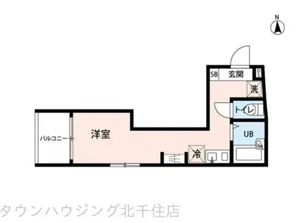 VIOLA亀有I(ワンルーム/2階)の間取り写真