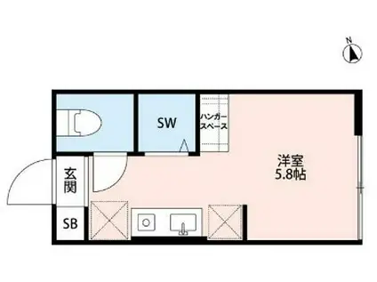 HEIM-MY DREAM HOUSE(ワンルーム/1階)の間取り写真