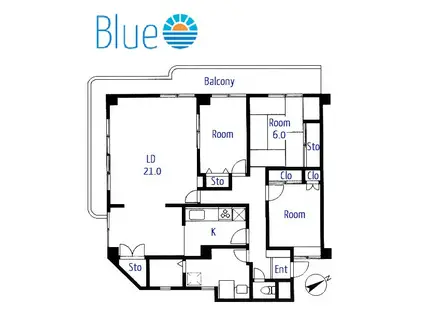 ビックヴァン大船ホームズ(3LDK/3階)の間取り写真