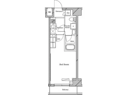 ラフィスタ中板橋(1K/5階)の間取り写真