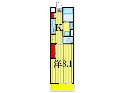 リブリ・AVENUE(1K/2階)の間取り写真