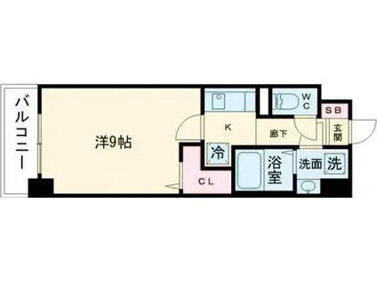 ルーカス長崎諫早II(1K/10階)の間取り写真