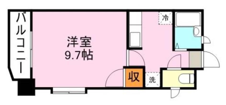 アンジェリックリリィコート(1K/2階)の間取り写真