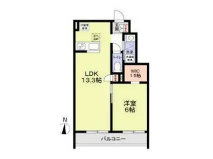 西東京市保谷町1丁目計画(1LDK/1階)の間取り写真