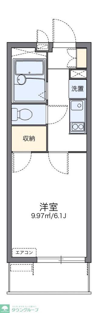 レオパレスアドミラブールユキコ(1K/3階)の間取り写真