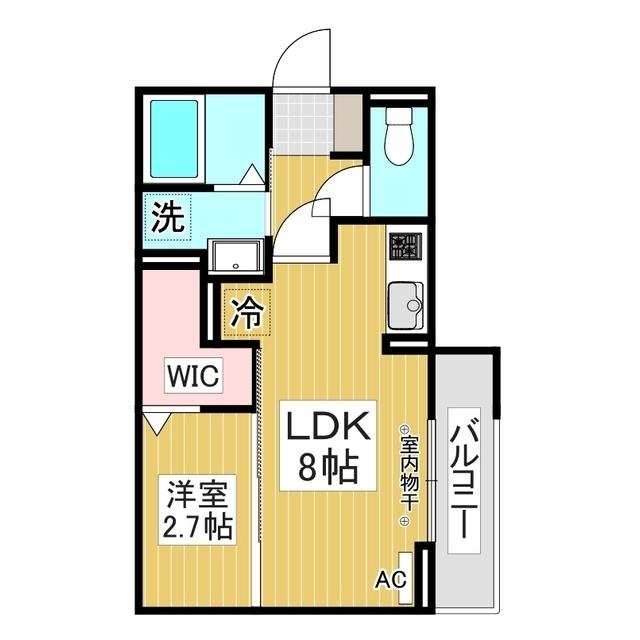 コラージュくりた(1LDK/3階)の間取り写真