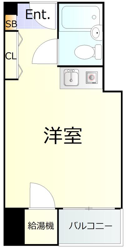 シャルマン文京千駄木(ワンルーム/5階)の間取り写真