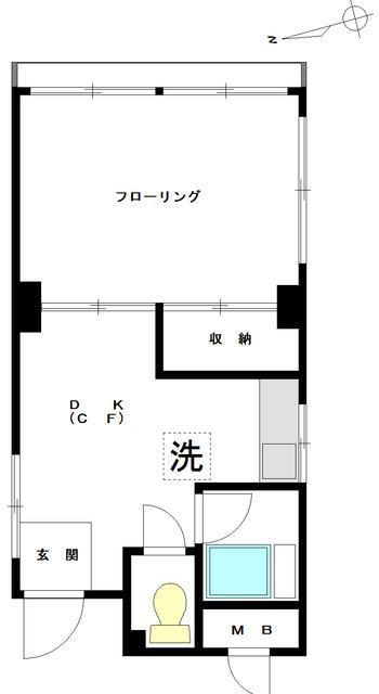 岡安ビル(1DK/3階)
