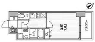 LA DOUCEUR九条(1K/5階)の間取り写真