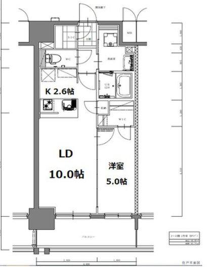 SーRESIDENCE亀島駅前BLAZE(1LDK/5階)の間取り写真