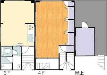 石澤商会学園西町ビル(1LDK/3階)の間取り写真