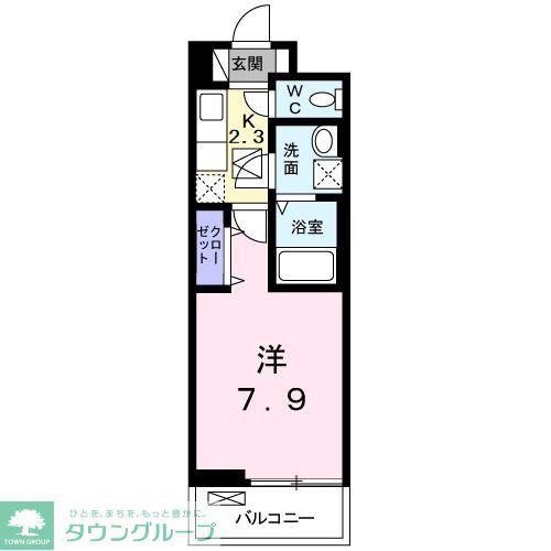 アライブ ジュネス(1K/1階)の間取り写真