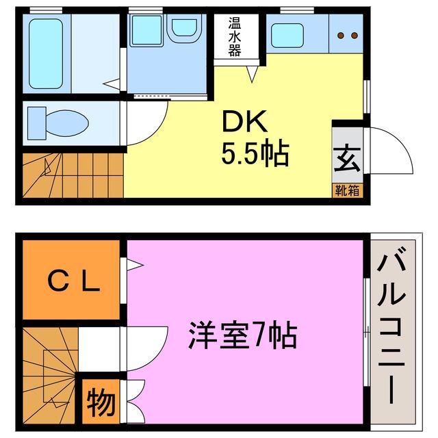 CORE LORD 6(1DK/1階)の間取り写真
