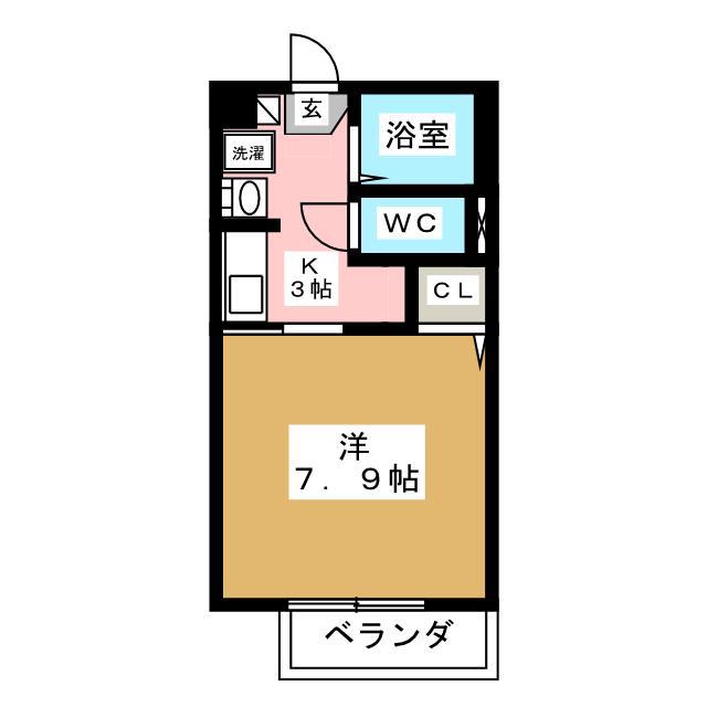 コモハウスARUGO(1K/2階)の間取り写真
