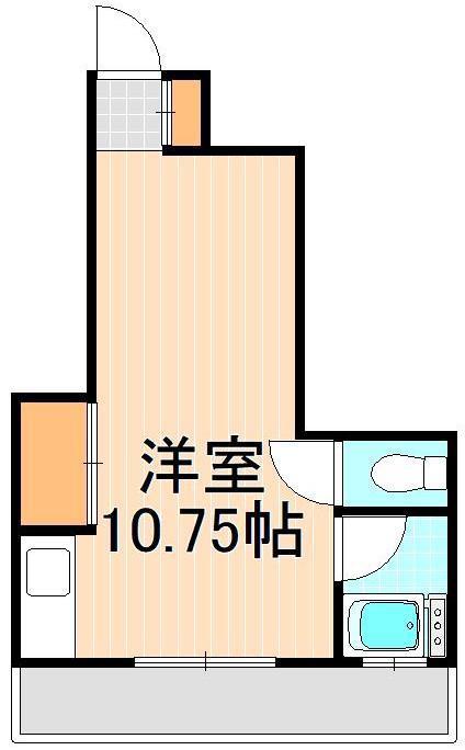 鈴木レジデンス(ワンルーム/3階)の間取り写真