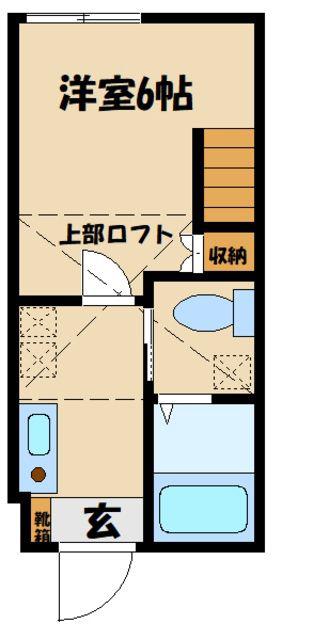 ル・クレージュ(1K/2階)の間取り写真