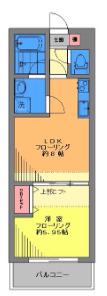MTOGOSHIエムトゴシ(1LDK/2階)の間取り写真
