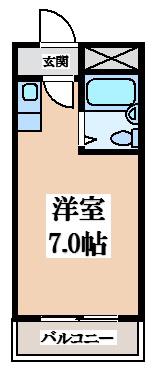 新深江CTサンコート(ワンルーム/4階)の間取り写真