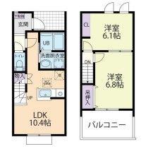 FOLIAR(2LDK/1階)の間取り写真