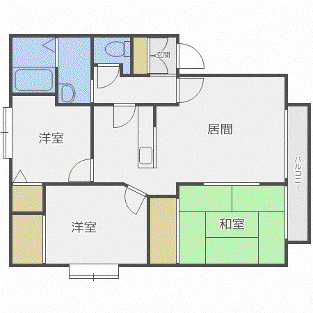 ENDEAVORII(3LDK/2階)の間取り写真