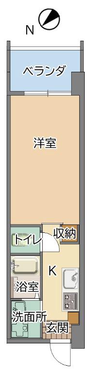 ESAN TERRACE 比屋根(1K/7階)の間取り写真
