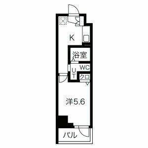 LEXE横濱阪東橋II(1K/6階)の間取り写真