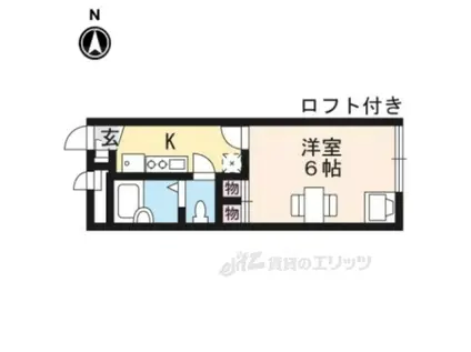 レオパレス八日市Ⅱ(1K/1階)の間取り写真