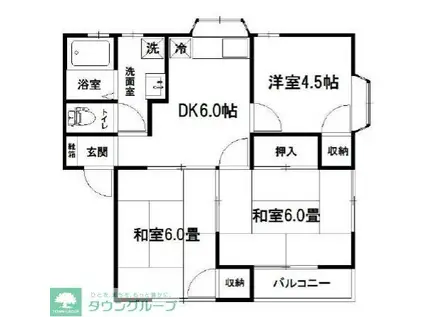ハイツ望月 101(3DK/1階)の間取り写真