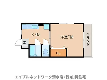 サン・ドマーニ(1DK/3階)の間取り写真