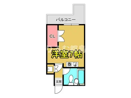 フォーラム都島内代駅前(ワンルーム/5階)の間取り写真