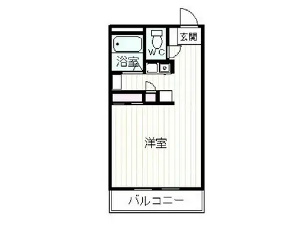 太郎の七(1K/2階)の間取り写真