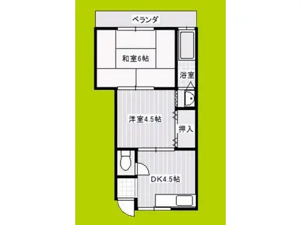 第一草薙ビル(2DK/3階)の間取り写真