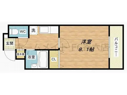 COZY南久宝寺(1K/7階)の間取り写真