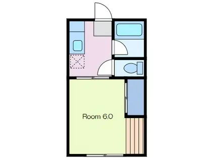 ミドリコーポ(1K/2階)の間取り写真