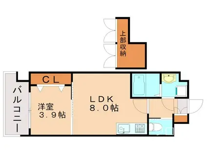 NO.87 MARIAGE STATION CLUB ORIENT B(1LDK/12階)の間取り写真