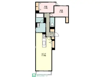 シャーメゾン925浅草橋(2LDK/2階)の間取り写真