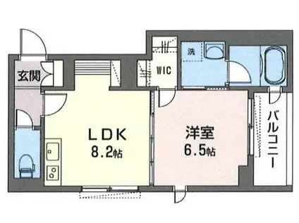 FELICE NAKAITABASHI(1LDK/4階)の間取り写真