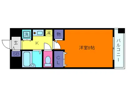 植田マンション神前(1K/4階)の間取り写真