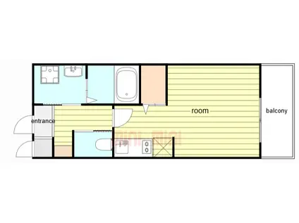 OCTA青木(ワンルーム/3階)の間取り写真