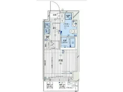 メインステージ両国駅前(1K/5階)の間取り写真