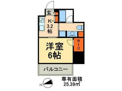 ステイシス町屋(1K/11階)の間取り写真