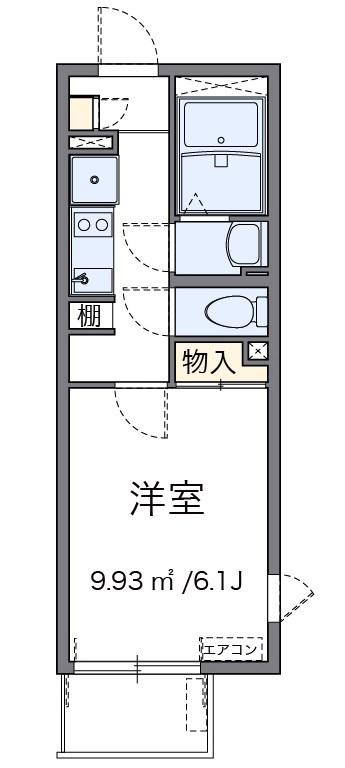 NAGOMI(1K/4階)の間取り写真
